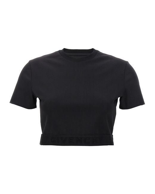 Cropped T Shirt Nero di Givenchy in Blue