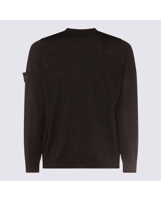 Sweaters Blacks And Greys-Uomo di Stone Island in Blue da Uomo
