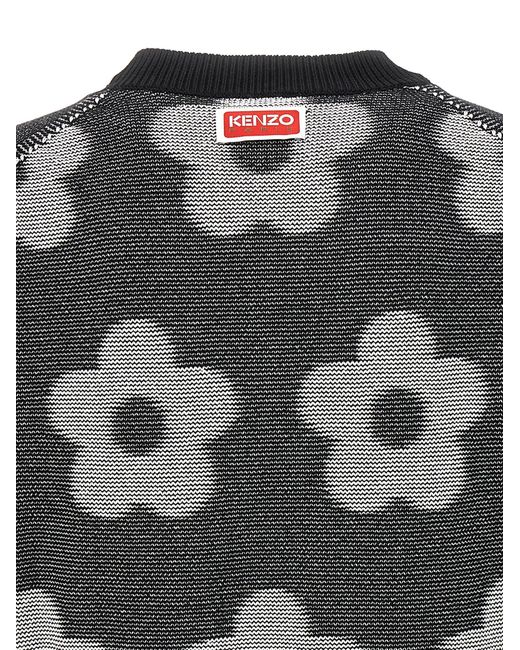 KENZO Gray 'Flower Spot' Sweater for men