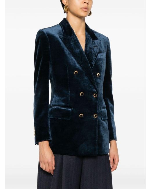 Blazer doppiopetto di Tom Ford in Blue