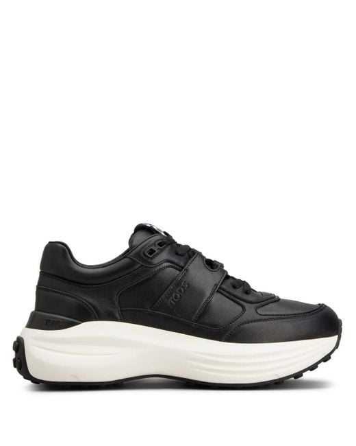 Tod's Black Leather Sneakers