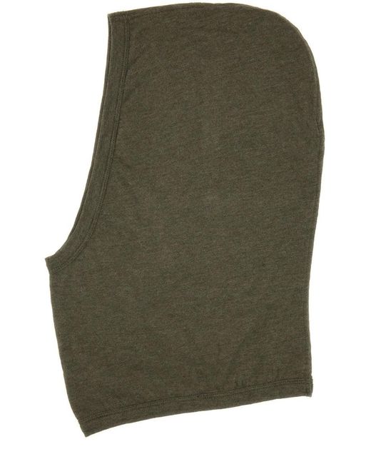 Knitted Hood-Donna di Rick Owens in Green