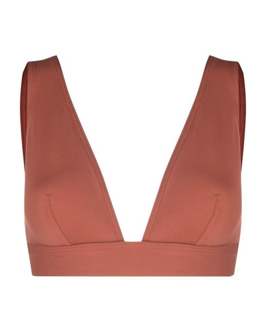 Eres Red Chrome Bikini Top