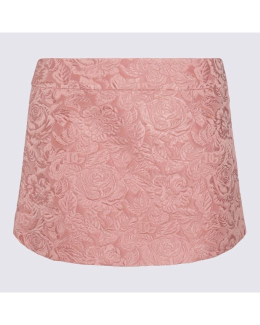 Dolce & Gabbana Pink Cotton Skirt