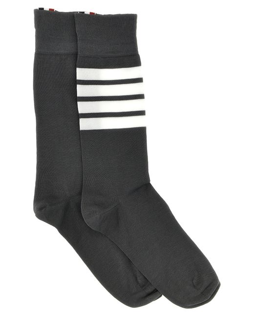 Thom Browne Black 4 Bar Socks