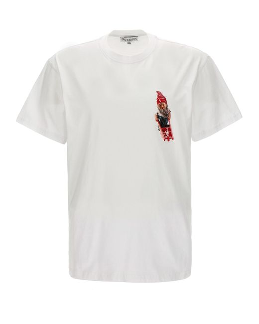 Gnome T Shirt Bianco di J.W. Anderson in White da Uomo