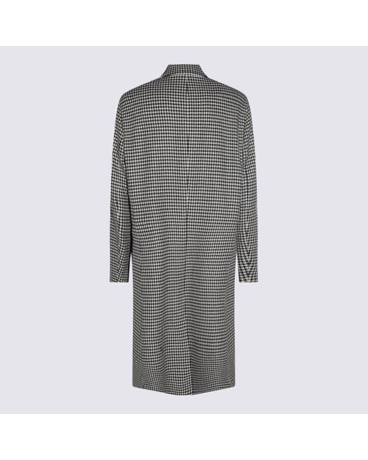Lardini Gray Coats Pied De Poule for men