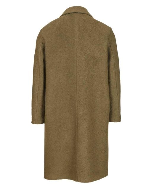 AMISH Green Oversized Wool Blend Coat Coats for men