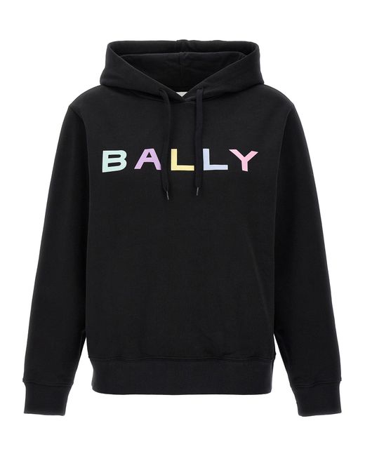 Bally Black Logo Hoodie Sweatshirt