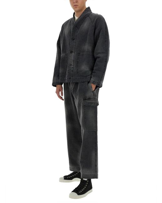 "Erkin" Jacket-Uomo di YMC in Black da Uomo