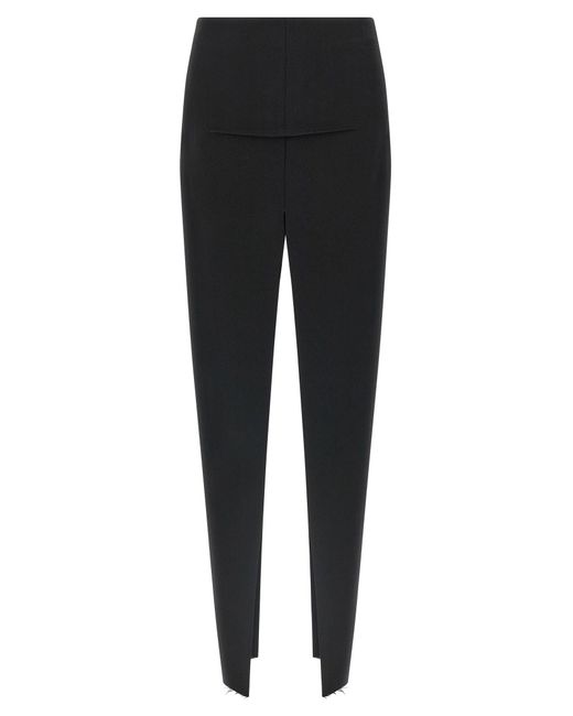 Rick Owens Black Long High-Waisted Virgin Wool Skirt Skirts