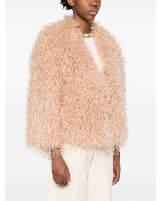 Forte Forte Natural Faux Fur Jacket
