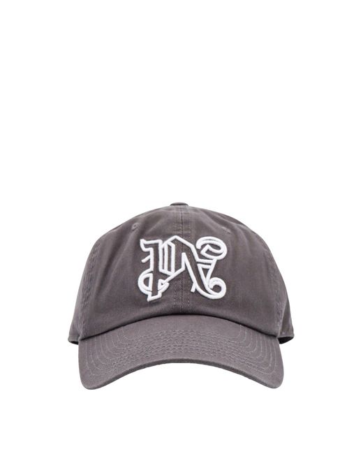 Palm Angels Gray Hat for men