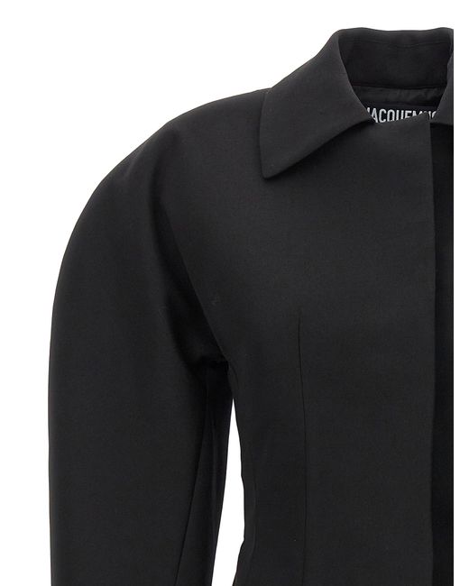 La Veste Castagna Blazer And Suits Nero di Jacquemus in Black