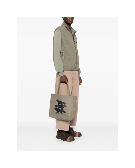 Maison Kitsuné Gray Bum Bags for men