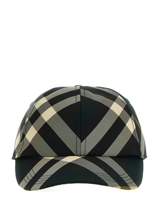 Check Cap Cappelli Multicolor di Burberry in Black da Uomo