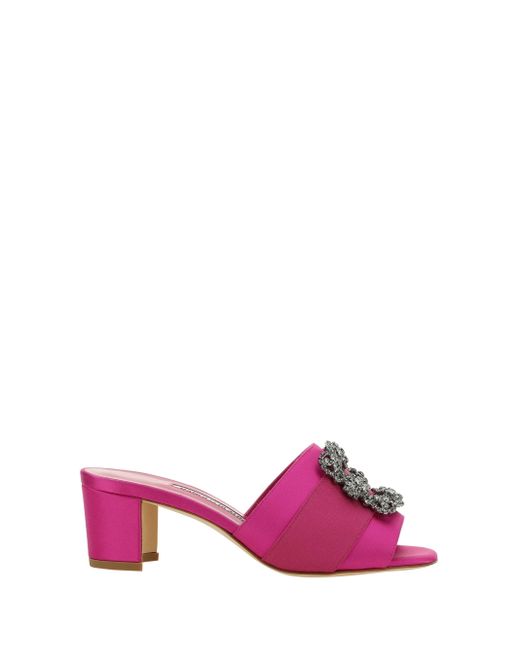 Manolo Blahnik Pink Sandals