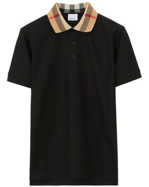 Burberry Black Classic Polo T-Shirt for men