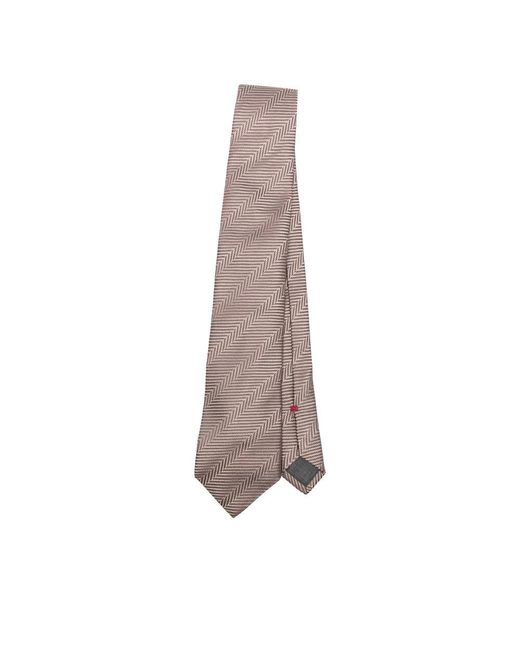 Cravatte E Papillon Seta-Uomo di Brunello Cucinelli in Brown da Uomo