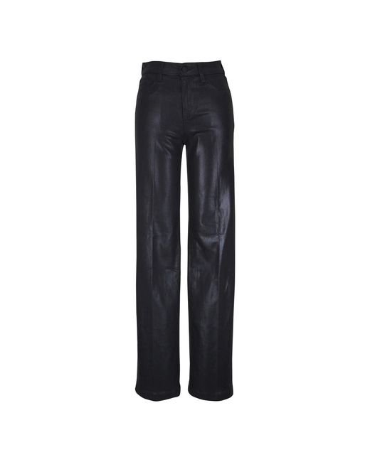 L'Agence Blue Straight Trousers