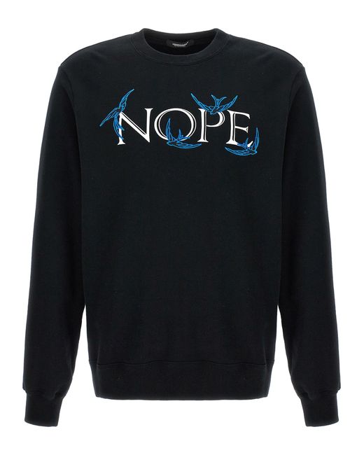 Undercover Black Nope Sweatshirt for men