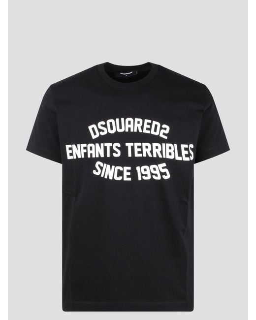 DSquared² Black Enfants Terribles Cool Fit T-Shirt for men
