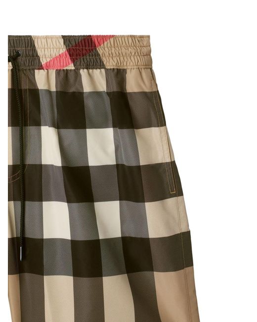Burberry Natural Check Swim Shorts