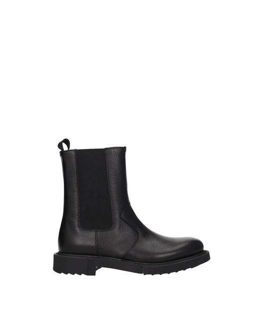 Ferragamo Ankle Boot Loreno Leather Black for men