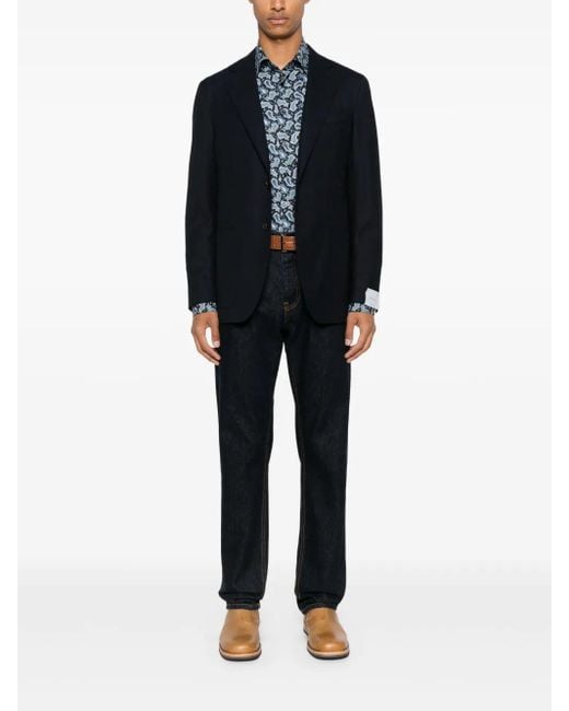 Etro Blue Roma Shirt for men