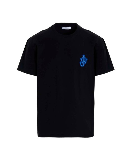 J.W. Anderson Black 'Anchor' T-Shirt for men