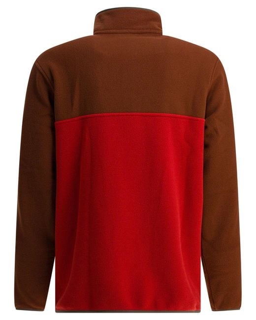 Patagonia Lightweight Synchilla Snap-t Fleece Jackets Red for men