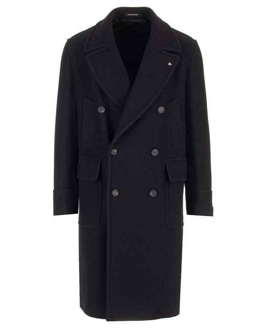 Tagliatore Blue Sherry Coats for men