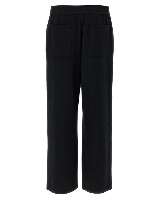 Elasticated Pantaloni Nero-Uomo di AMI in Black da Uomo