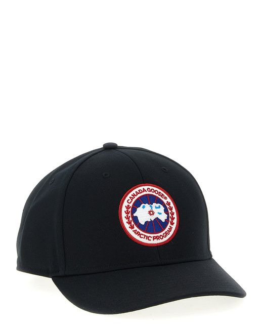 Canada Goose Black Logo Embroidery Cap for men