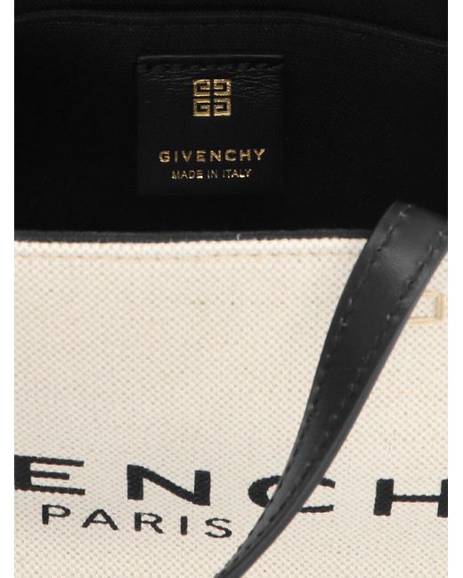 G-Tote mini in tela di Givenchy in Natural