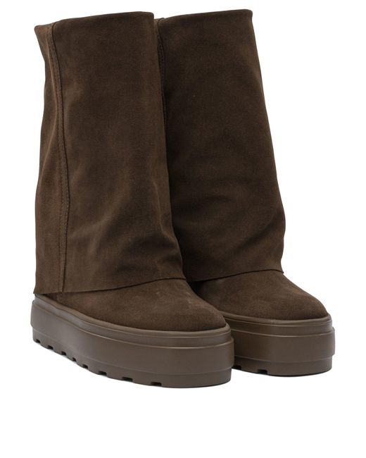 Casadei Brown Ankle Boots