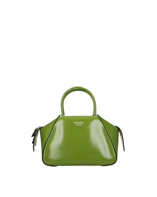 Prada Green Handbags Supernova Leather