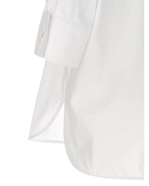 Alberto Biani White Tuxedo Shirt Shirt, Blouse