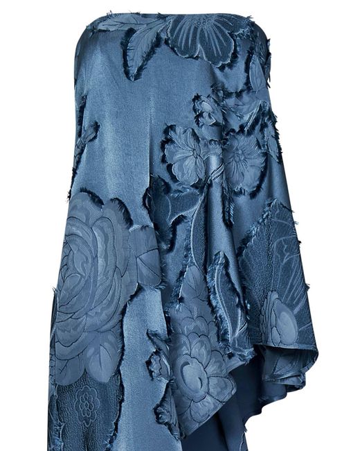 Etro Blue Embroidered Viscose Top