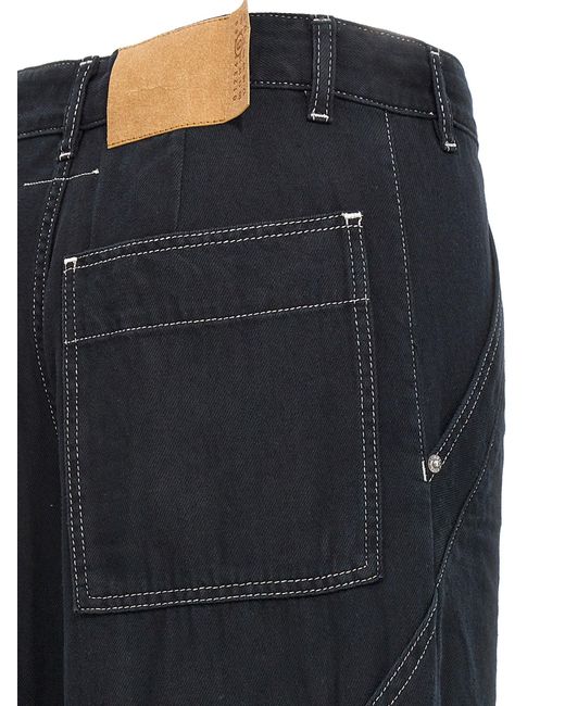 Jeans 5 tasche in denim di MM6 by Maison Martin Margiela in Black