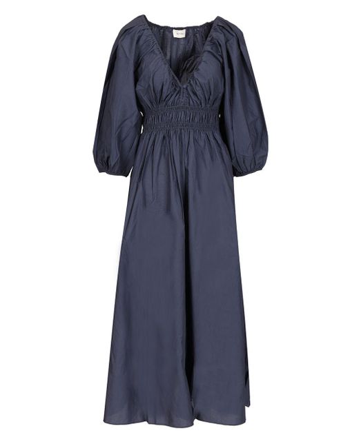 Matteau Blue V-Neck Dress Dresses