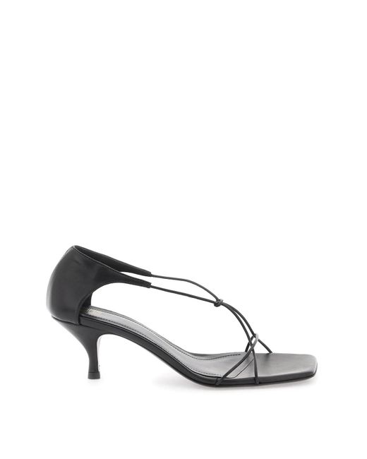 Totême  Black Toteme Knot Sandals