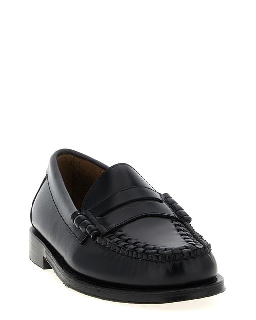 G.H.BASS Black 'Weejuns Larson Weave' Loafers for men