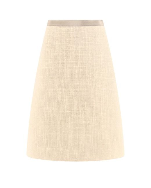 Valentino Natural Virgin Wool Blazer With Silk Lining