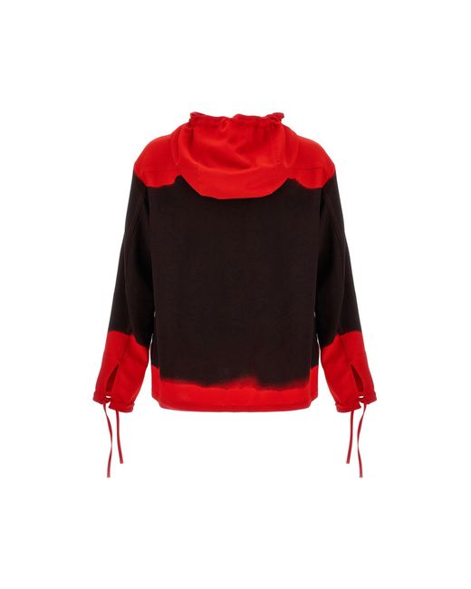 Hooded Blouse Fell Off Camicie Multicolor di Ferragamo in Red da Uomo