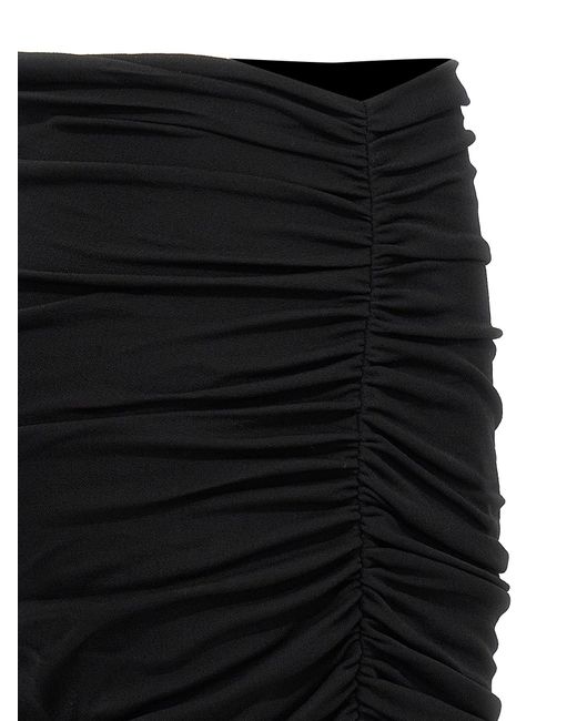 Tory Burch Black Draped Skirt
