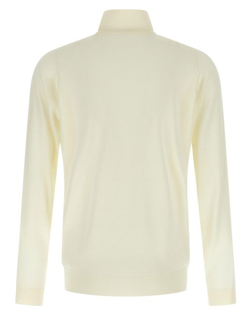 John Smedley White Richards Sweaters And Cardigans for men