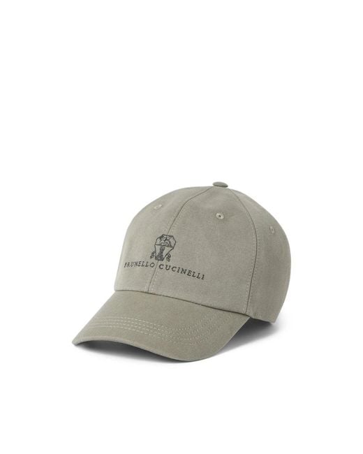 Brunello Cucinelli Gray Caps for men