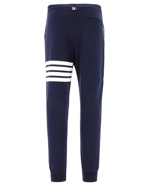 4 Bar Jogger di Thom Browne in Blue da Uomo