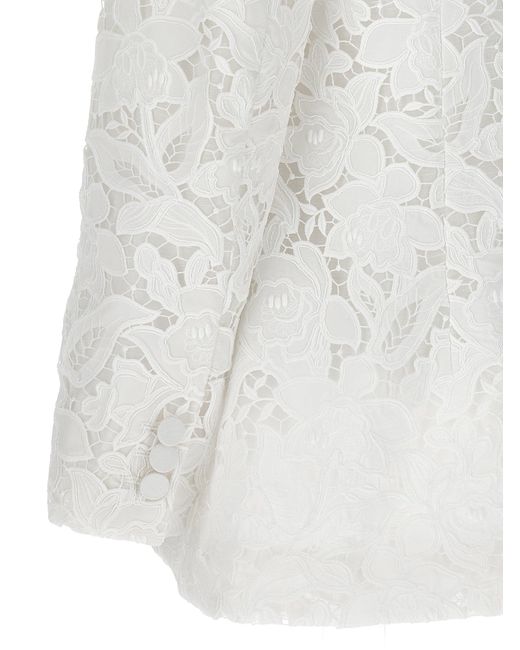 Natura Lace Blazer And Suits Bianco di Zimmermann in White